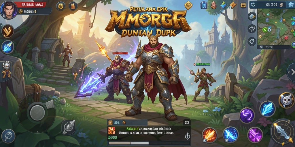 Gameplay seru dalam dunia fantasi MMORPG