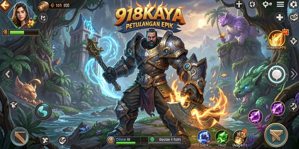 Gameplay epik dalam dunia MMORPG yang luas dan indah.