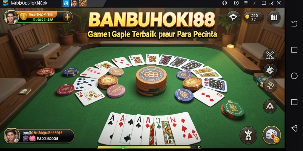 Tampilan menarik saat bermain Gaple di BANBUHOKI88.