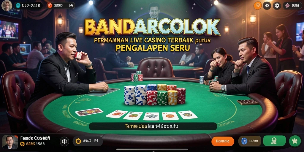 Tampilan gameplay Live Casino di BANDARCOLOK yang menarik dan interaktif.
