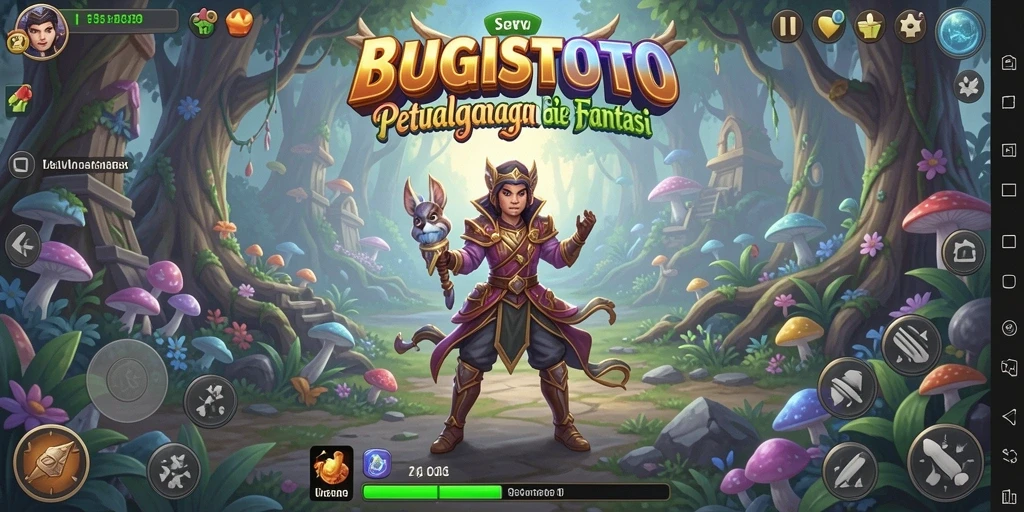 Screenshot utama menampilkan gameplay seru dalam petualangan fantastis.