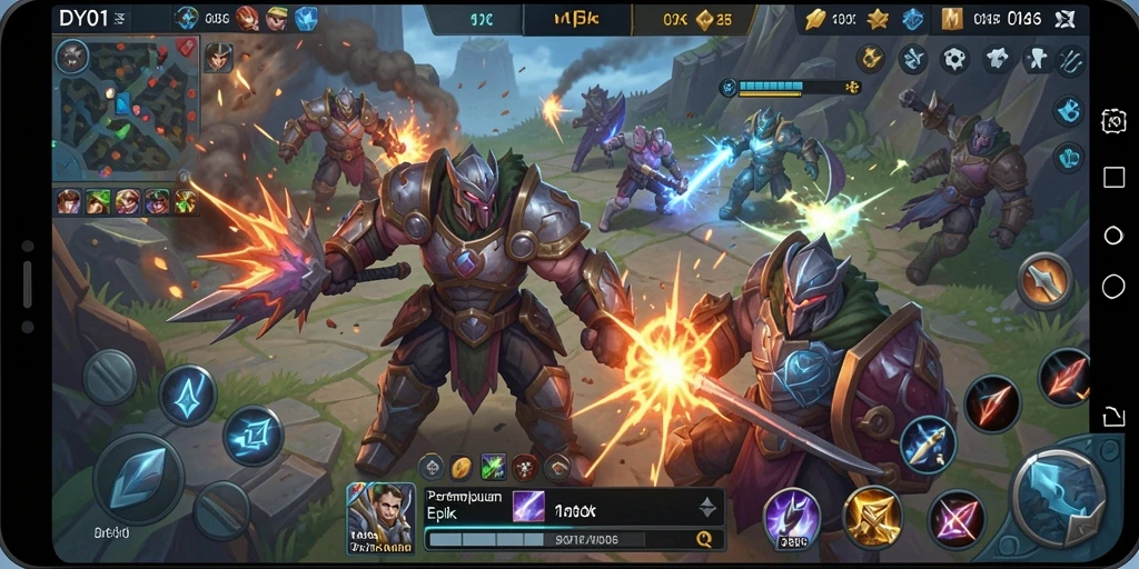Gameplay DY01 yang mengesankan dengan taktik MOBA.