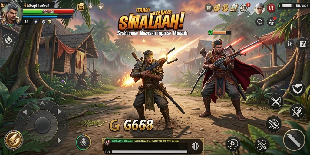 Tampilan gameplay G668 yang menegangkan dengan strategi yang mendebarkan.