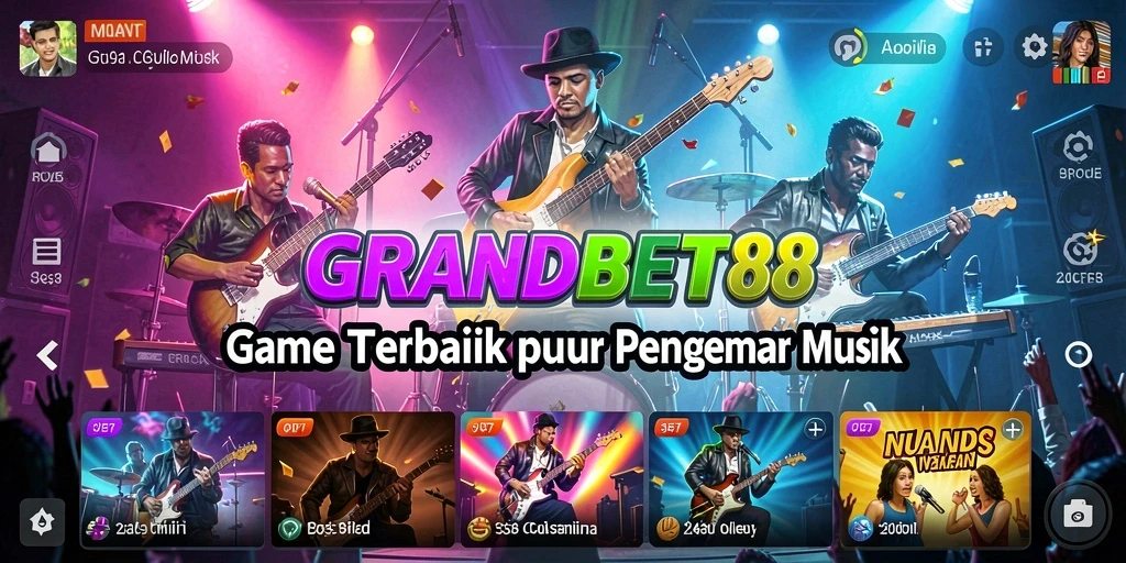 Screenshot GRANDBET88 menampilkan gameplay musik yang seru dan interaktif.