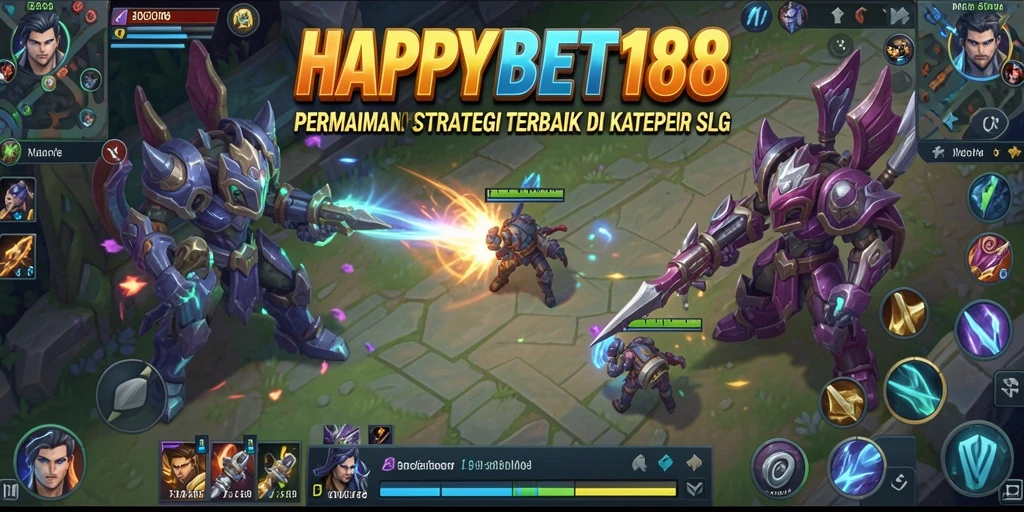 Tangkapan layar utama HAPPYBET188 menampilkan pertempuran strategi yang menegangkan.