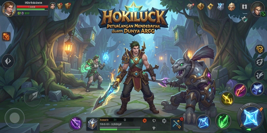 Gameplay HOKILUCK yang menegangkan dan mendebarkan dalam dunia ARPG.