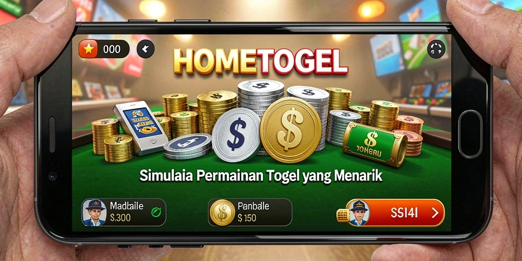 Tampilan gameplay HOMETOGEL yang realistis dan mendidik.