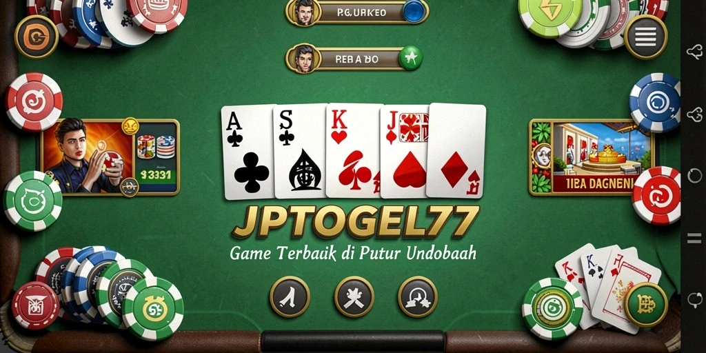 Tampilan gameplay mendebarkan pada JPTOGEL77 yang menunjukkan aksi domino.