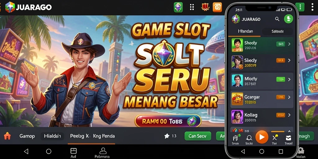 Tampilan screenshot JUARAGO menunjukkan keseruan gameplay Slot.