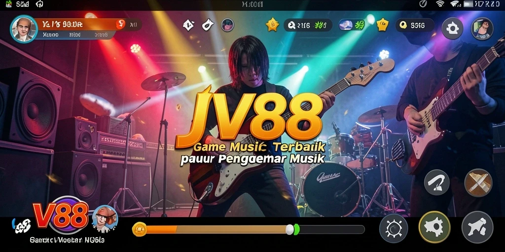 Tampilan gameplay <strong>JV88</strong> yang menarik dengan berbagai pilihan lagu.