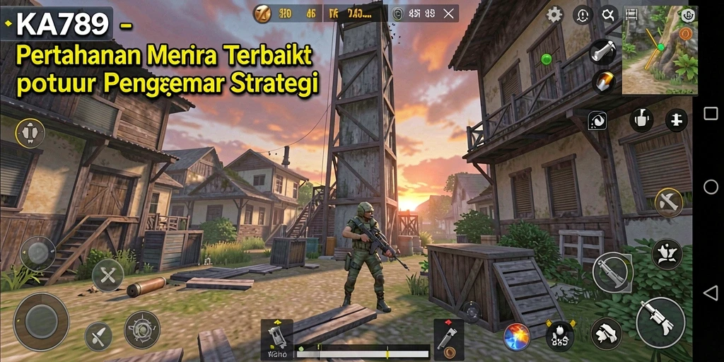 Gameplay menegangkan di KA789 dengan menara dan musuh yang beragam.