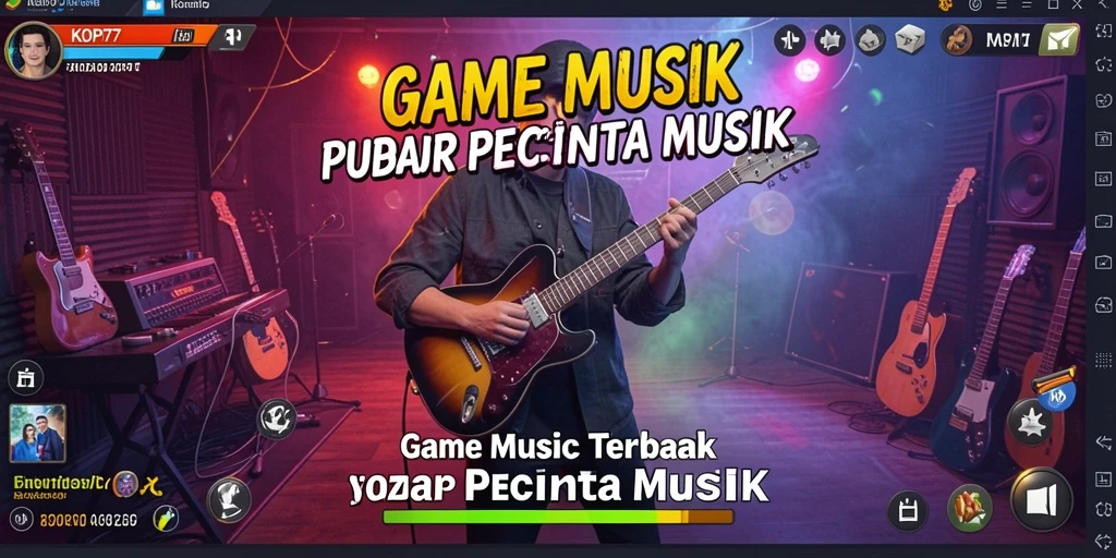 Tampilan gameplay KOPI77 yang interaktif dengan musik favorit.