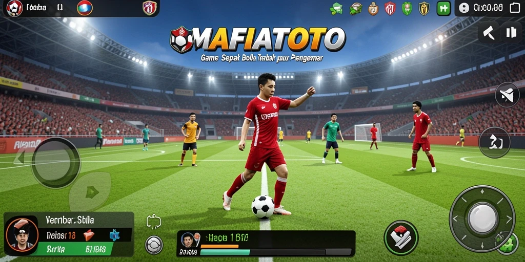 Screenshot MAFIATOTO menampilkan aksi sepak bola yang menarik dan mendebarkan.