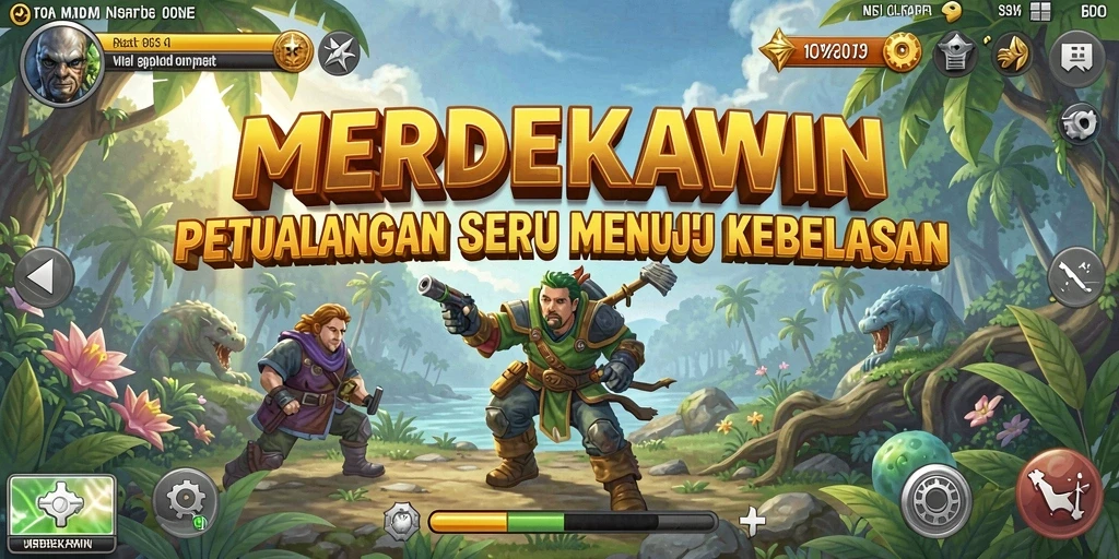 Screenshot menampilkan gameplay seru dalam petualangan MERDEKAWIN.
