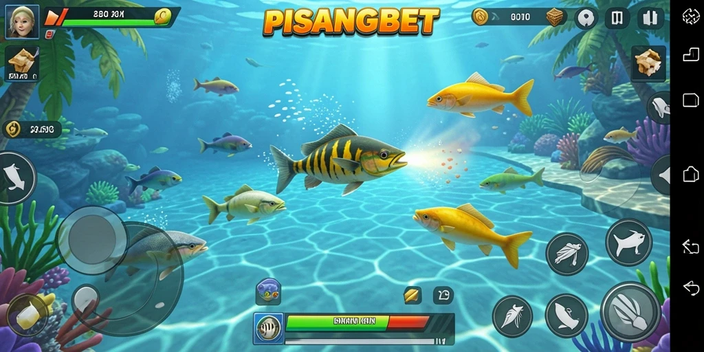 Gameplay PISANGBET yang seru dengan banyak ikan berharga.