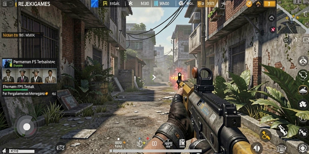 Tampilan gameplay seru dan mendebarkan dalam REJEKIGAMES.