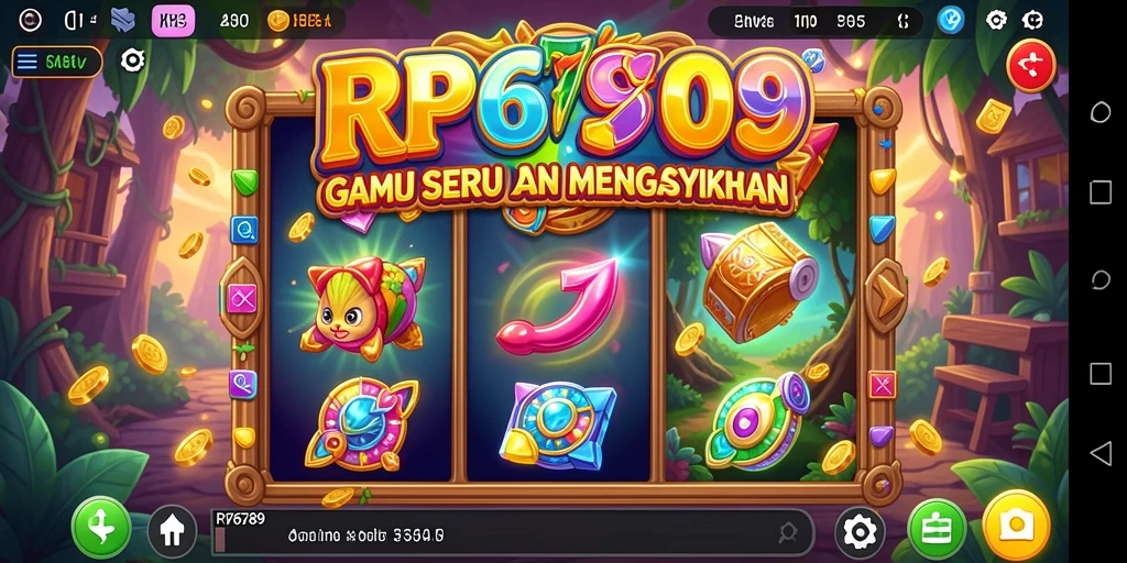 Gameplay menarik dari RP6789 yang penuh dengan simbol dan efek visual.