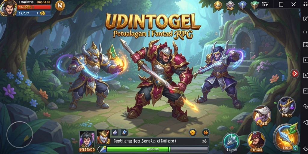 Tampilan gameplay seru di dunia petualangan UDINTOGEL.